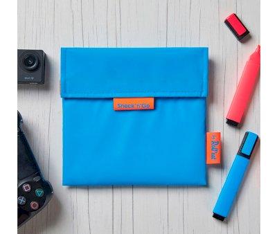 Porta Alimentos Snack'n'Go Flor Azul