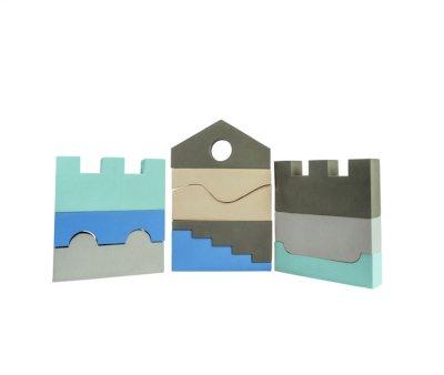 Puzzle Blocks Sky Gomma Eva 11 pezzi