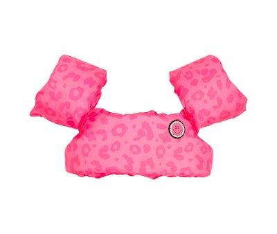 Gilet con Braccioli Leopard Pink