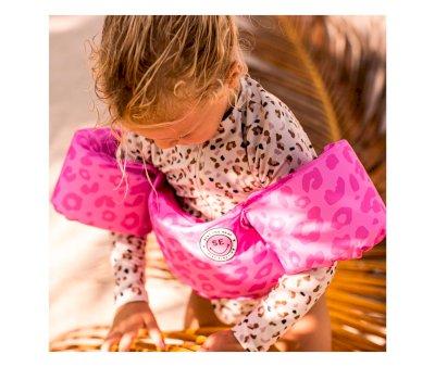Gilet con Braccioli Leopard Pink