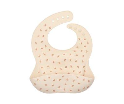 Bavoir en Silicone Leaves Sand