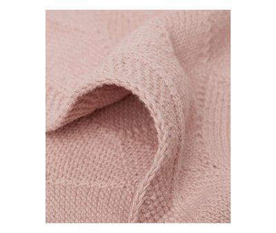 Manta Arrullo Shell Knit Wild Rose GOTS