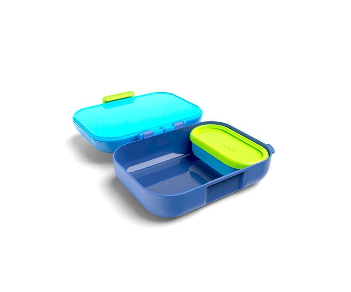 Gimmiebox - Fiambrera para niños a prueba de fugas, caja bento para niños  gimmieone (azul)