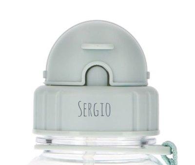 Tapa para Botella Plstico Leaves Sage Personalizable