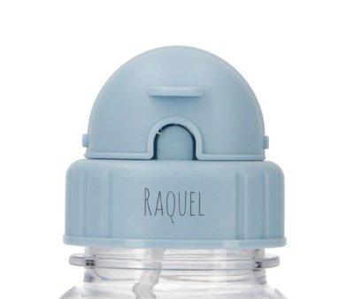 Tapa para Botella Plstico Leaves Blue Personalizable