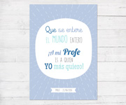 Impression personnalisable Bleu Profa Te Quiero