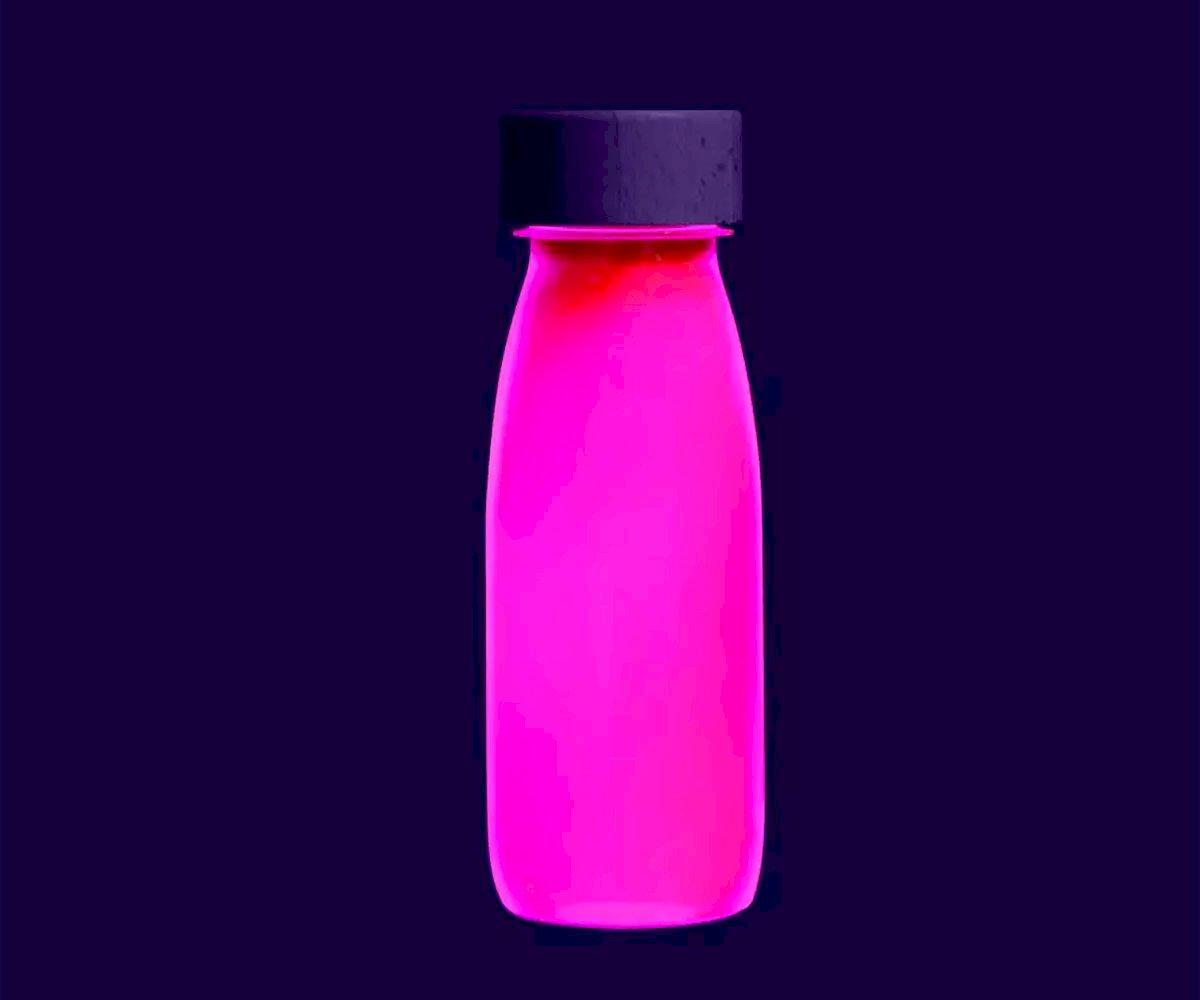 Botella Sensorial Flotante Flúor Flip Pink