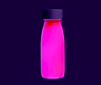 Botella Sensorial Flotante Flor Flip Pink