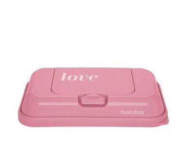 Bote  lingettes Funkybox to Go Love Vintage Pink