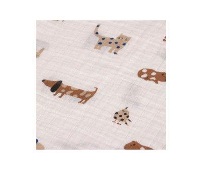 Pack 3 Mussoline Swaddle & Burp Royal Blue