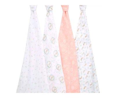 4 Muselinas Classic Blushing Bunnies Aden+Anais