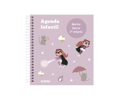 Petit Agenda Enfant Personnalisable Tutete Fantastic Girl