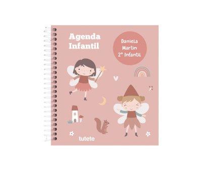 Pequea Agenda Guardera Personalizable Tutete Wild Fairies