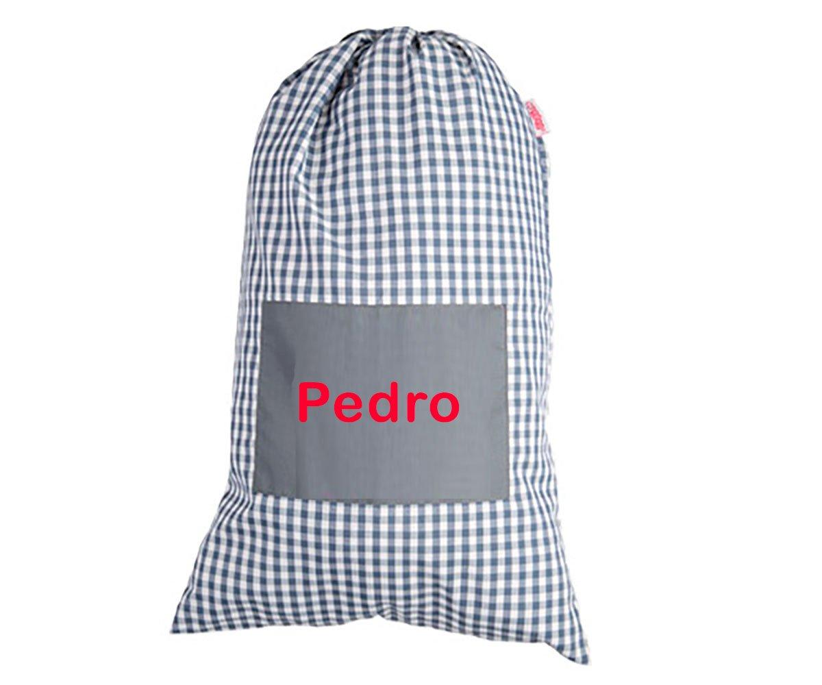 Bolsa Para Muda De Roupa Vichy Cinza - Personalizado