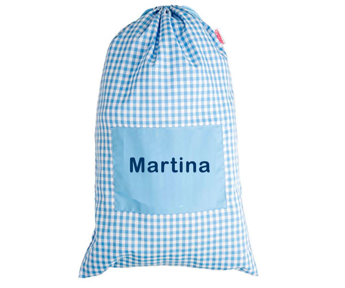 Bolsa Para Muda De Roupa Vichy Celeste - Personalizado