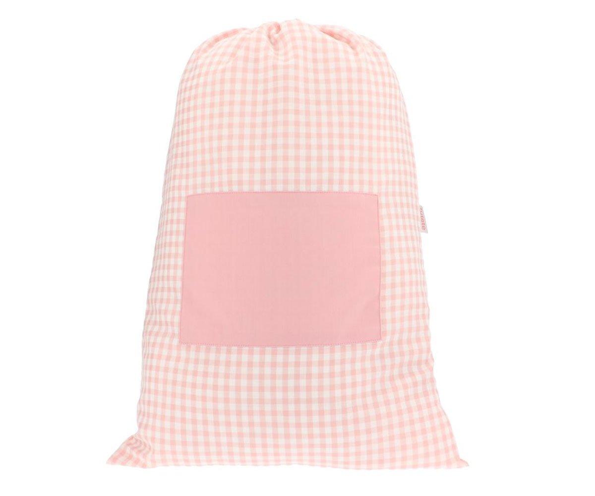 Sac pour tenue de rechange personnalisable Vichy rose