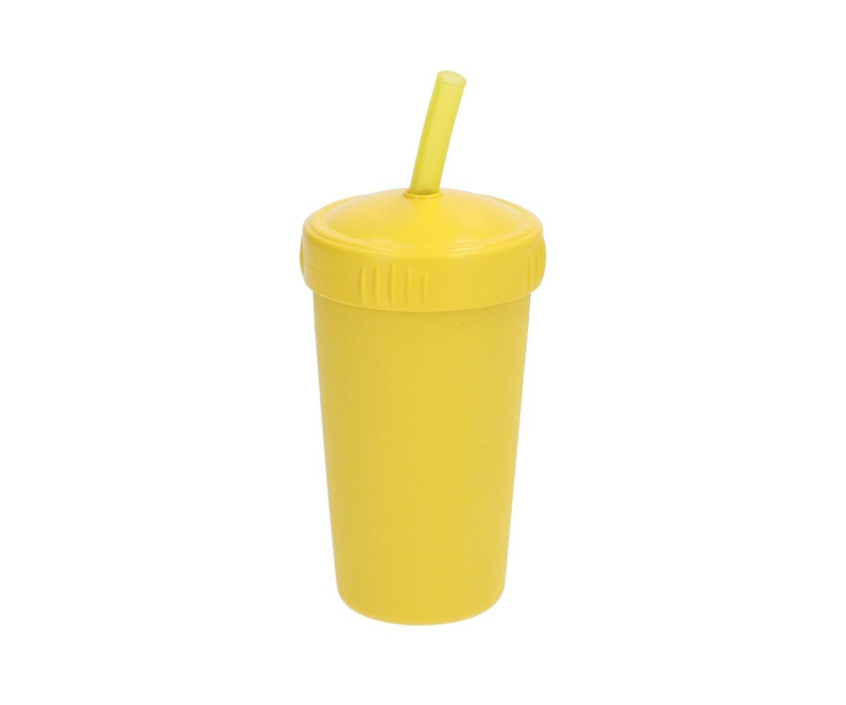 Vaso Con Pajita Replay Amarillo Limón