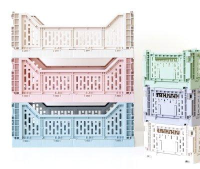 Cesta Pieghevole Monnka Midi Ivory