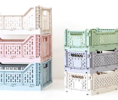Cesta Pieghevole Monnka Midi Ivory