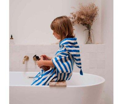 Poncho de Bao Suzon Azul Grecia
