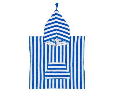 Poncho de Bao Suzon Azul Grecia