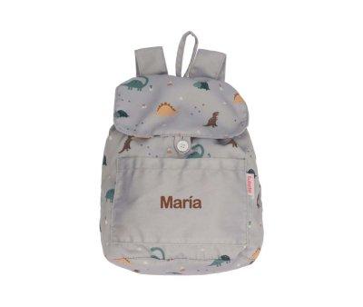 Mochila Pequea Tela Dinos World Personalizable