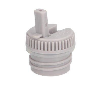 Bouchon de bouteille en acier gris avec embout