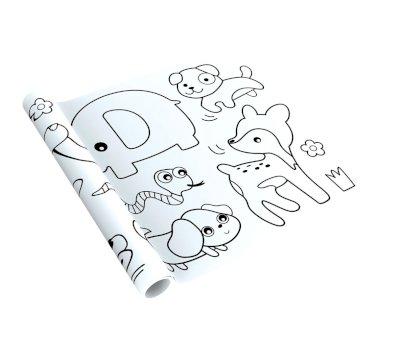 Giant Colouring Scroll Animals