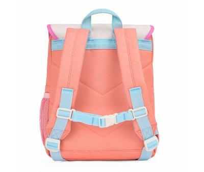 Mini Peach Flap School Backpack Personalised