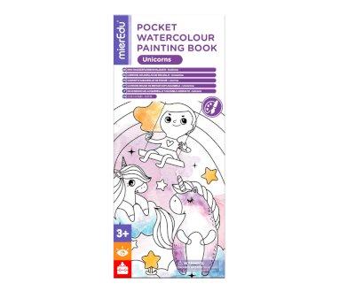 Libro Pocket Acquerelli Unicorns