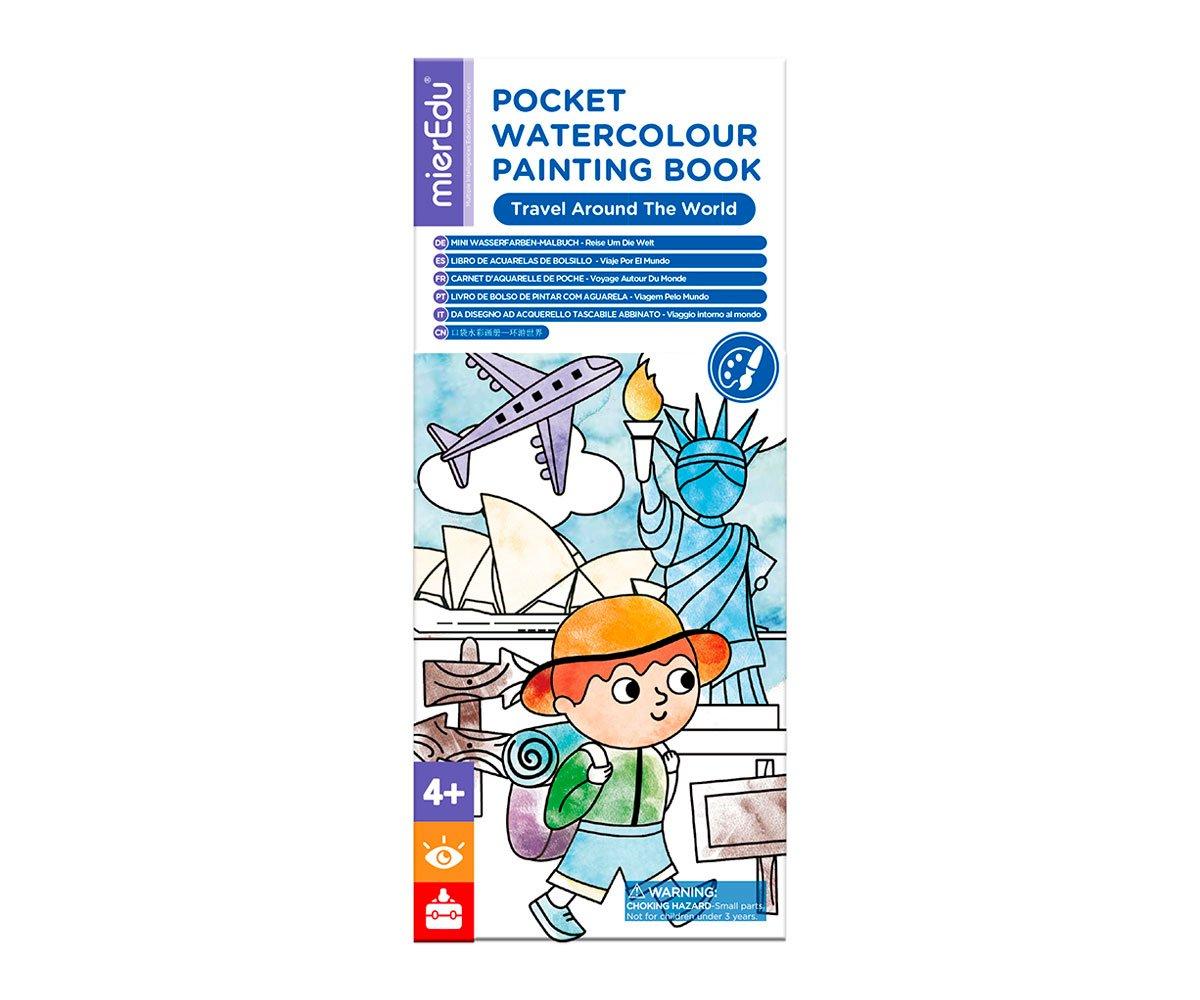 Libro Pocket Acquerelli Travel Around The World