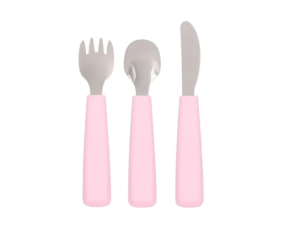 Set 3 Posate Feedie® Powder Pink