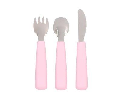 Set 3 Posate Feedie Powder Pink