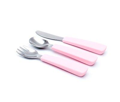 Set 3 Posate Feedie Powder Pink