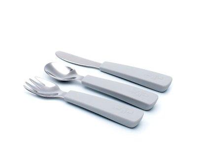Set 3 Cubiertos Feedie Gris