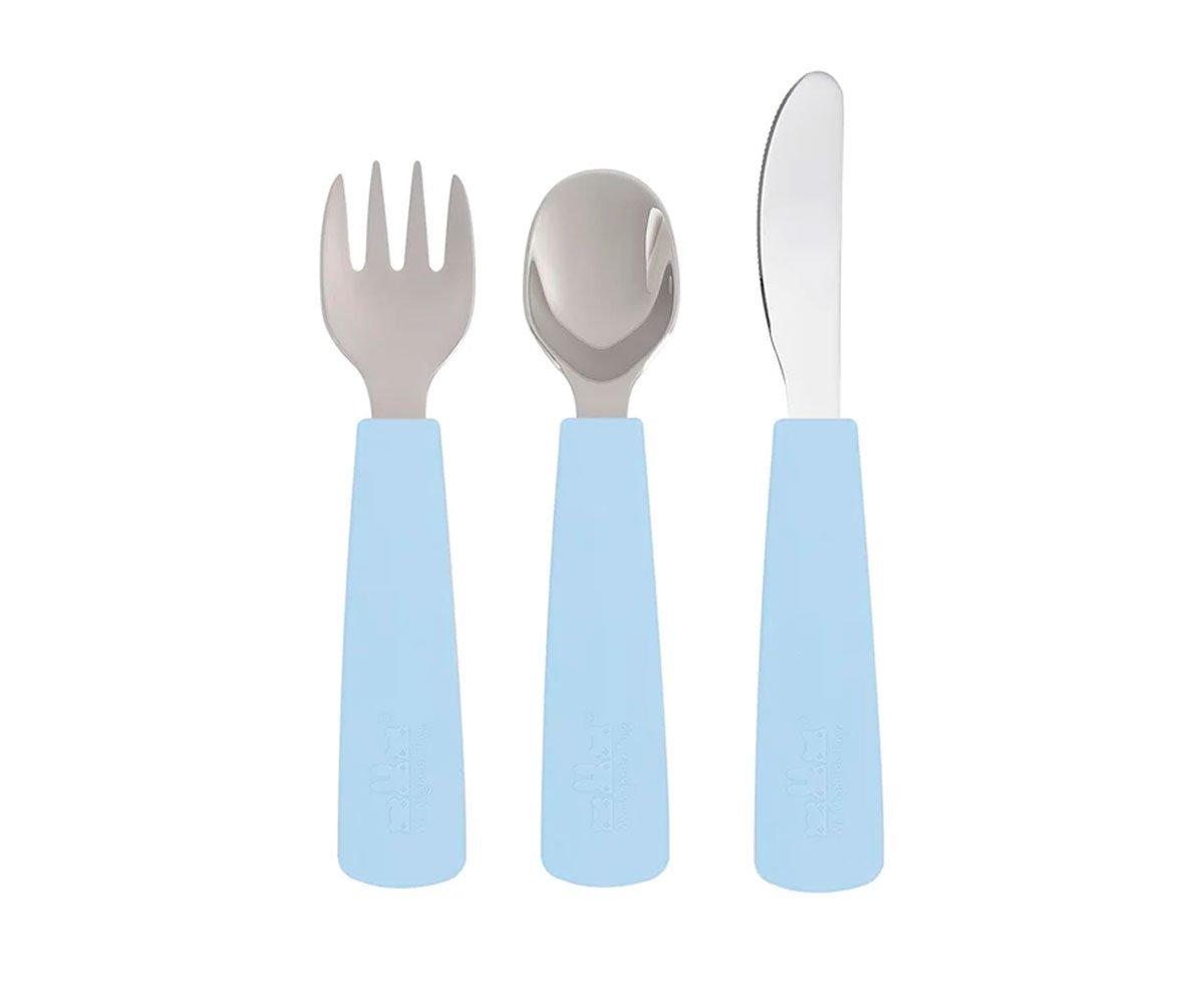 Set de 3 couverts Dusty Blue Feedie 