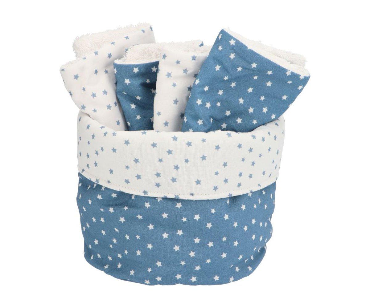 Cesta Con Secababitas Mini Star Azul - Personalizado