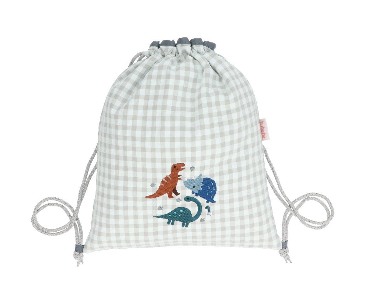 Mochila Saco Vichy Dinos World Personalizable