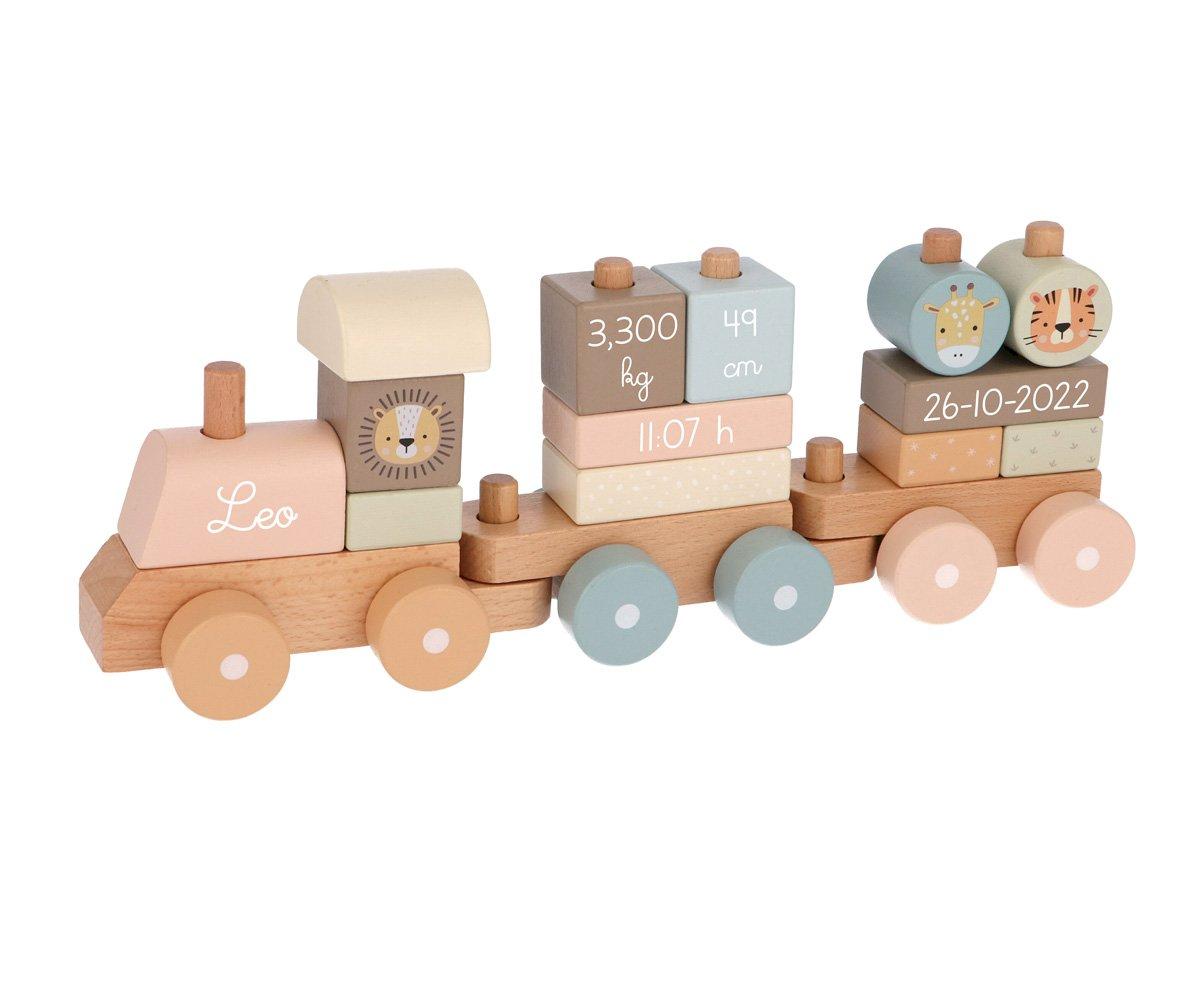 Train de naissance personnalisable Zoo Rose