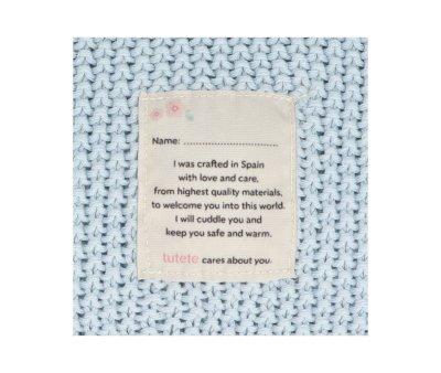 Light Blue Personalised Swaddle Blanket
