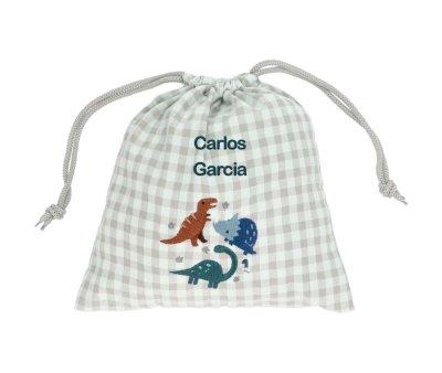 Bolsa Merienda Dinos World Personalizable