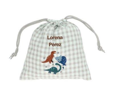 Bolsa Merienda Dinos World Personalizable