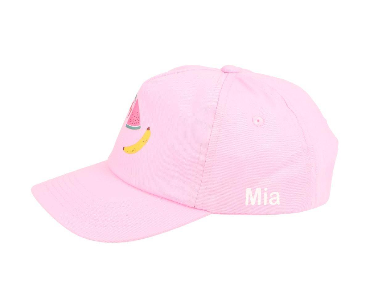 Gorra Con Visera Junior Rosa Fruits Personalizada