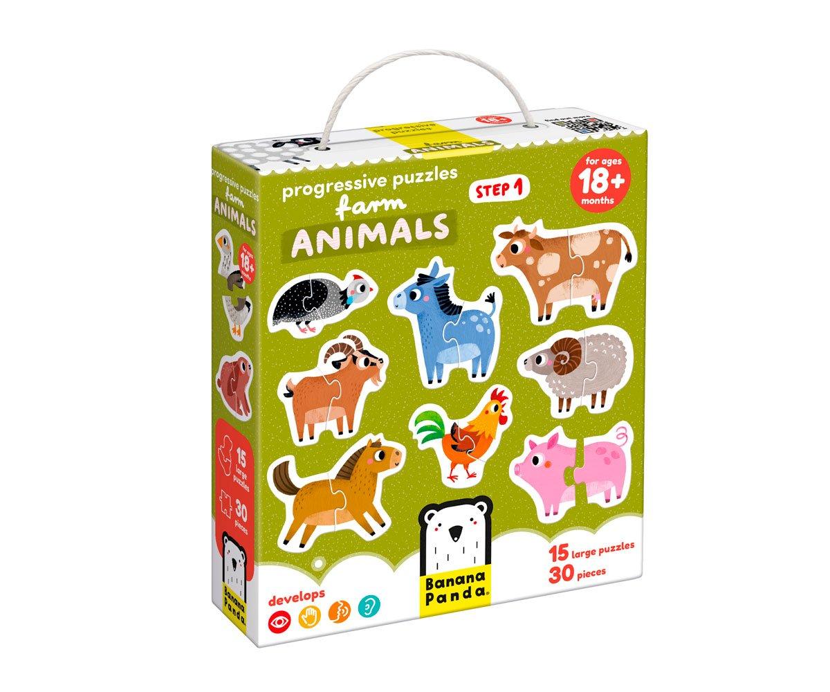 Puzzle Progressive Farm Animals