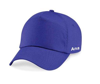 Chapu com viseira Jr. Azul ndigo Personalizvel