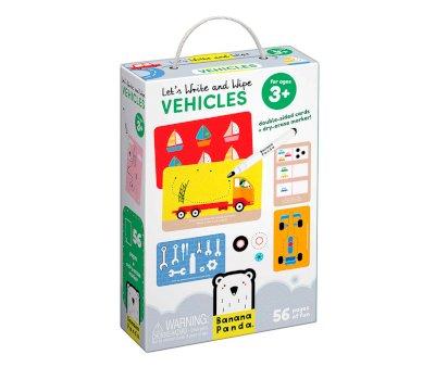 Tarjetas Let's Write and Wipe Vehicles
