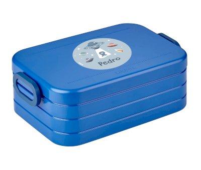 Bento Lunch Box Vivid Blue Customized The Martians