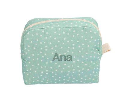 Neceser Grande Mini Star Verde Personalizable