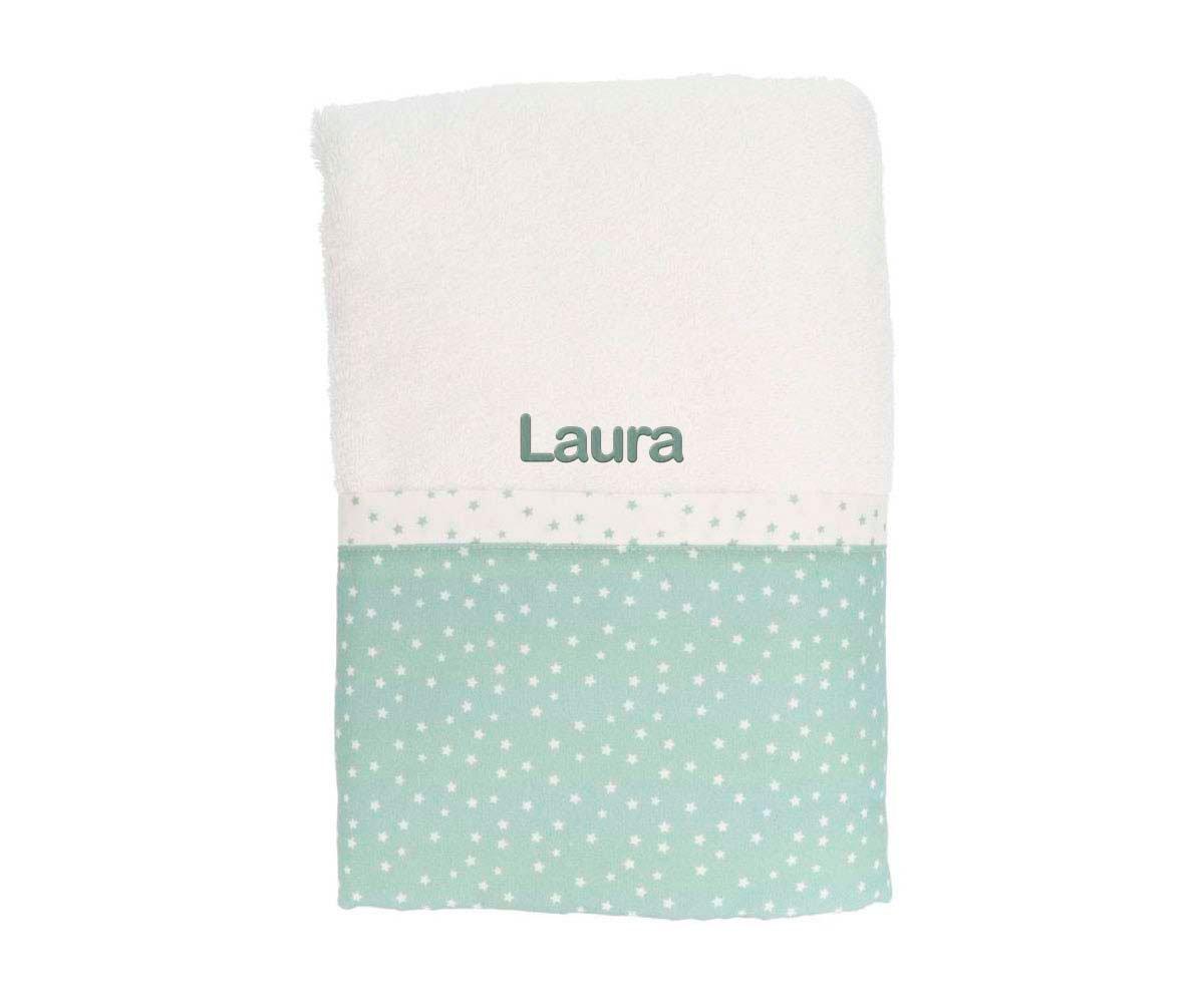 Serviette De Bain Green Mini Star - Personnalisé