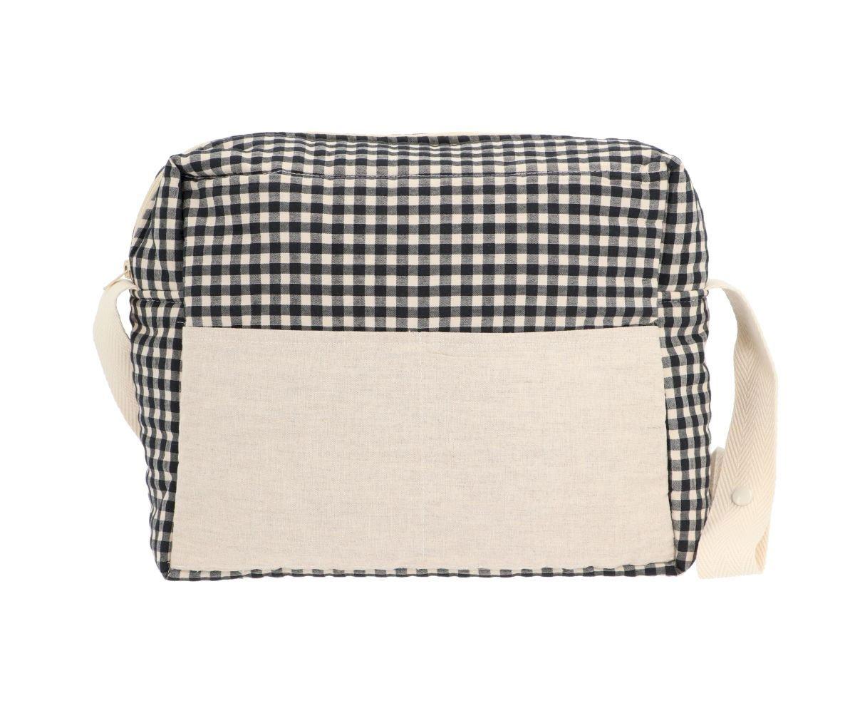 Sac De Poussette Pour Bébé Vichy Noir